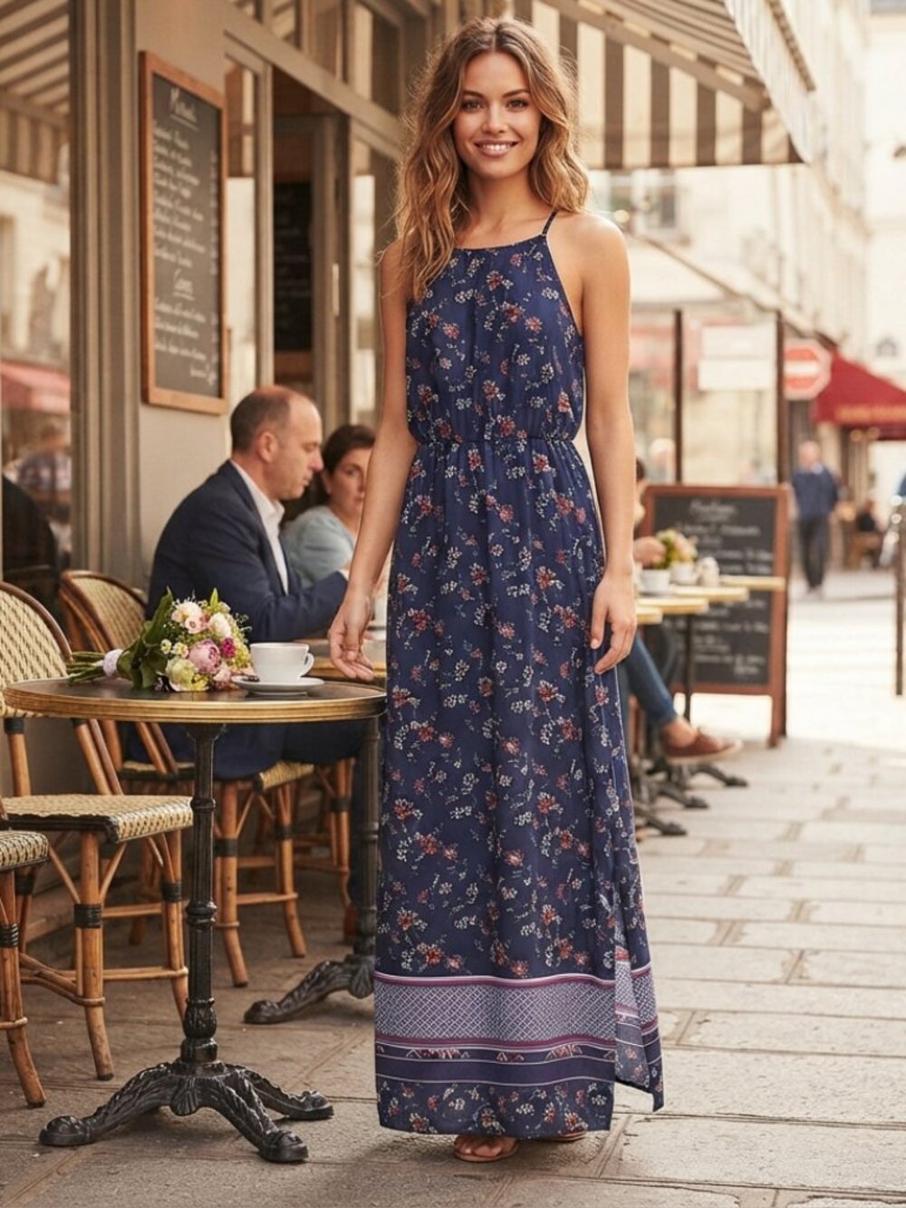H&M Divided Dress floral maxi Dress 2